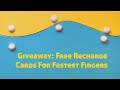 Giveaway free recharge cards for fastest fingers