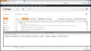 Bloger Redirection to another blog or website