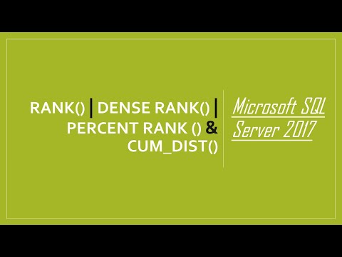 Rank() vs. Dense