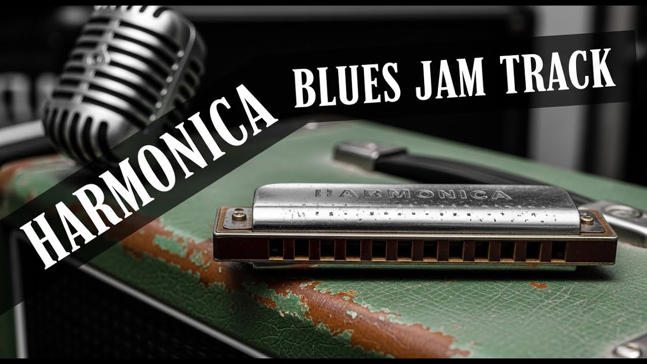 Harmonica Blues Jam Track  -Get Inspiration or Jam With The Track  - Great Bluesy Track