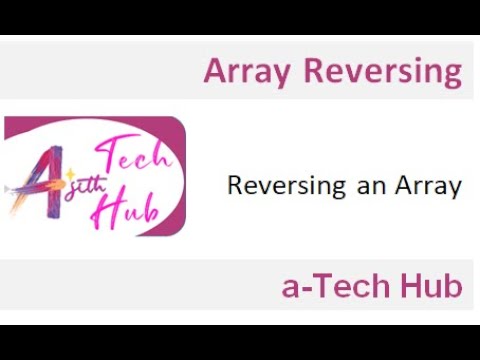 Reversing an Array in C Programming| malayalam - YouTube