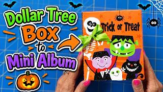 Dollar Tree Craft: Transform a Box into a Halloween Mini Album with Lori Whitlock Designs!