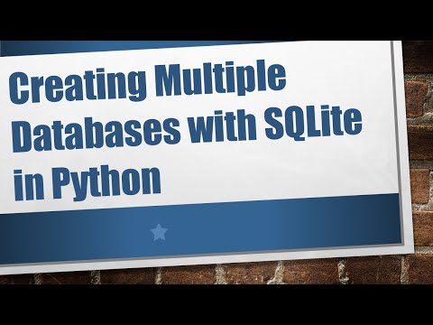 Creating Multiple Databases with SQLite in Python