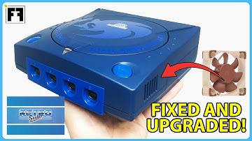 FIX and UPGRADE my SEGA DREAMCAST Sonic Custom! ( Noctua fan kit )