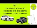 Решение задач | СКОРОСТЬ ВРЕМЫ РАССТОЯНИЕ | Математика 2-3 класс | Тест