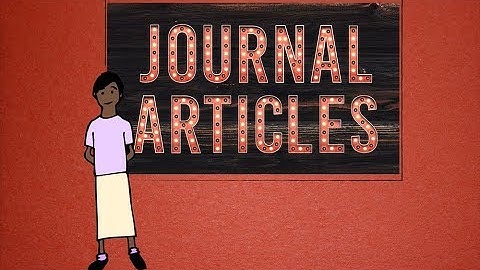 Tutorial: Using citations to find journal articles and books