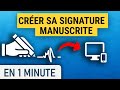 Enregistrer votre signature sur votre ordinateur