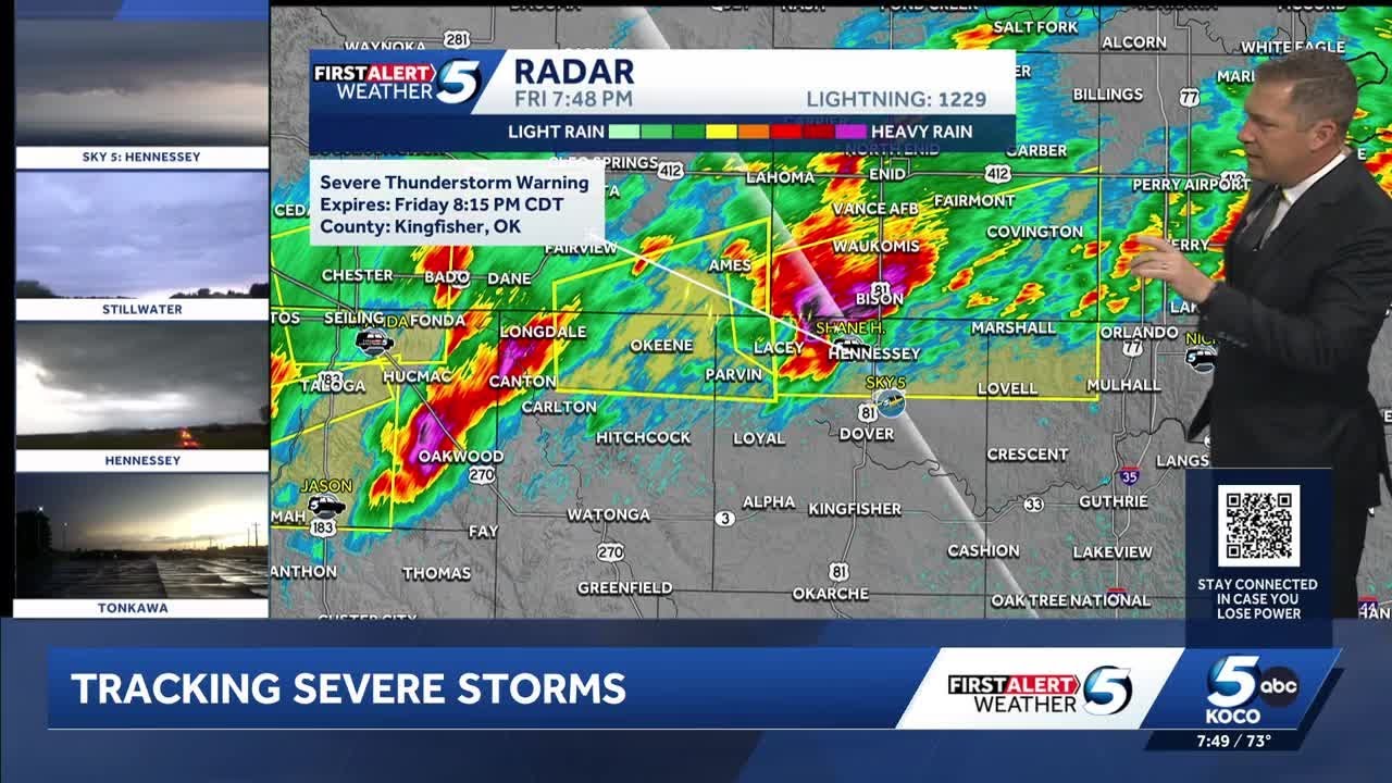 Tracking severe storms across Oklahoma Friday April 17, 2026 - YouTube