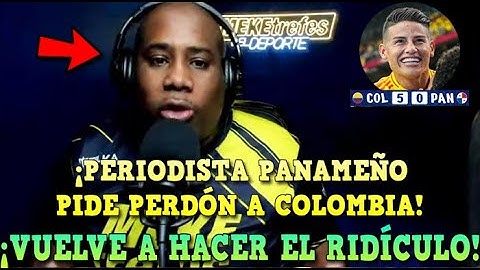 🚨PERIODISTA de PANAMÁ HA PEDIDO PERDÓN por REÍRSE de COLOMBIA ¡PERO HACE el RIDÍCULO de NUEVO!