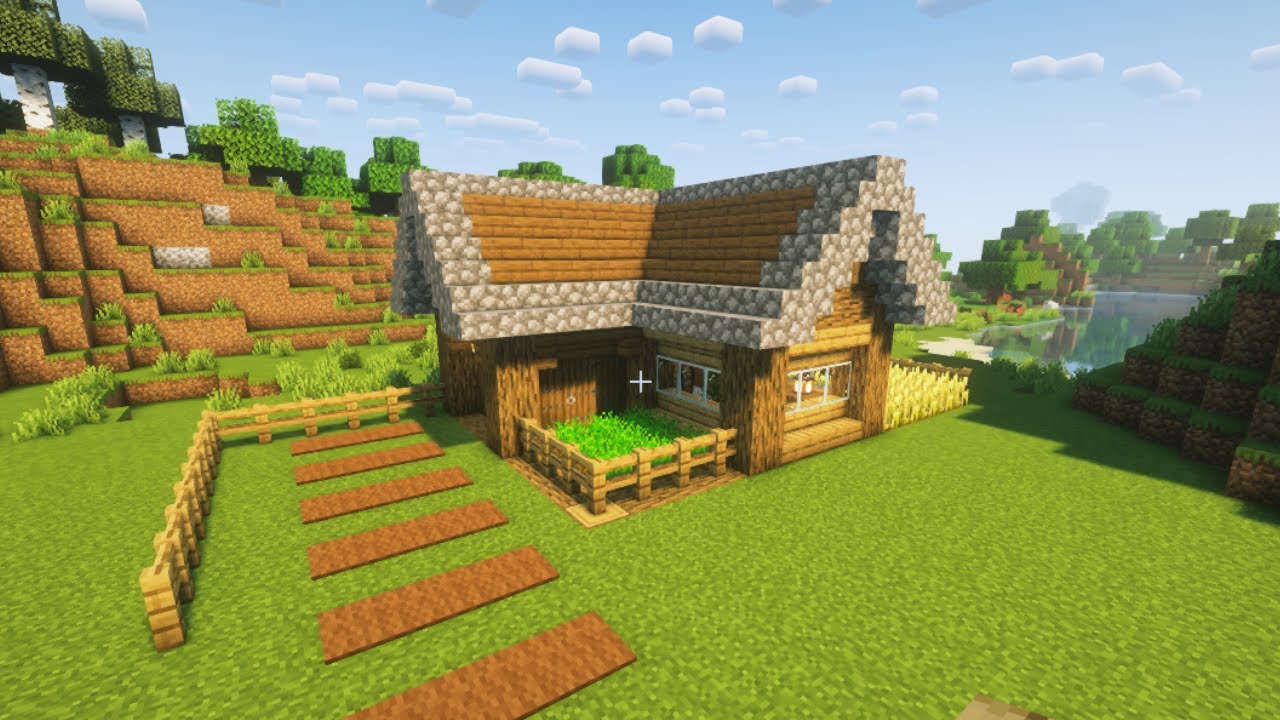 Minecraft: How To Build a Survival Wooden House / Tutorial - YouTube