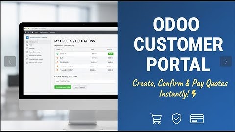 Odoo Customer Portal | Create & Update Quotations + Online Payment (Step by Step)