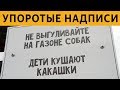 50 САМЫХ УПОРОТЫХ ОБЪЯВЛЕНИЙ - НЕ ВЫГУЛИВАЙТЕ НА ГАЗОНЕ СОБАК! ДЕТИ КУШАЮТ КАКАШКИ