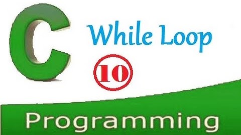 C programming video tutorial - while loops