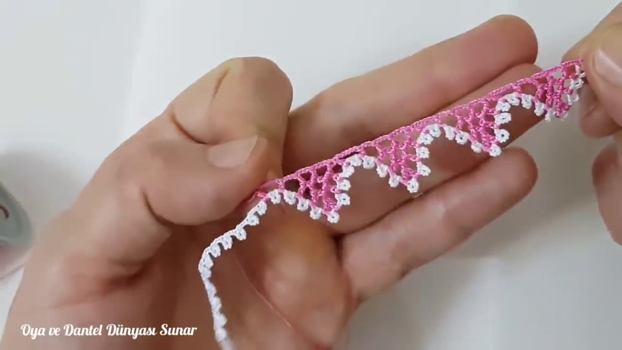 1642 Farklılıklara devam Zarif Zincir Oyası Yapımı