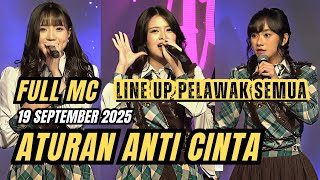 FULL MC ATURAN ANTI CINTA (RENAI KINSHI JOUREI) JKT48 THEATER | 19 SEPTEMBER 2025