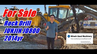 [ Winwin Used Machinery ] hydraulic rock drill junjin jd800 2014yr For sale