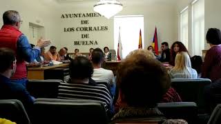 Intervención de vecinos afectados por el argayo de San Mateo en un Pleno extraordinario