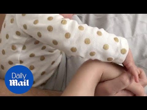 Baby doesn't want to share dad with mother - Daily Mail - YouTube
