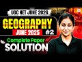 UGC NET Geography | UGC NET Geography June 2025 Paper Solution | UGC NET Geography PYQ By Preeti Mam