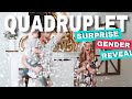 SURPRISE QUADRUPLET ANNOUNCEMENT AT GENDER REVEAL PARTY!