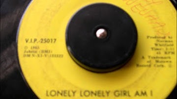 THE VELVELETTES LONELY LONELY GIRL AM I V.I.P. RECORD LABEL 25017