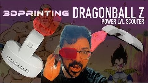 3D Printed Dragon Ball Z Scouter for Confidence levels | 3D Scanning & 3D Printing