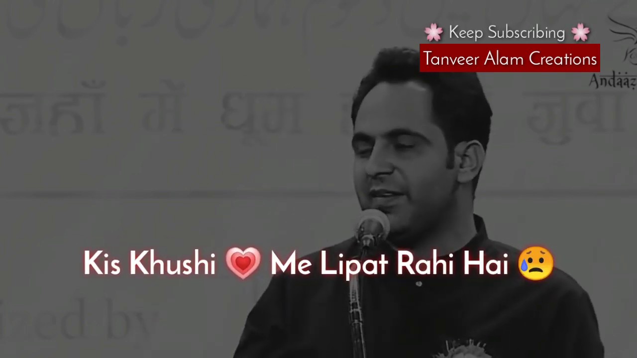 Tahzeeb Hafi Shayari Status ? Romantic Hindi Poetry By Tahzeeb Hafi | Heart Touching Shayari Status