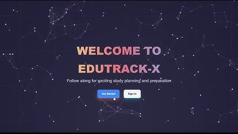 EdutrackX | AI-Powered Personalized Study Planner & Smart Quiz Generator