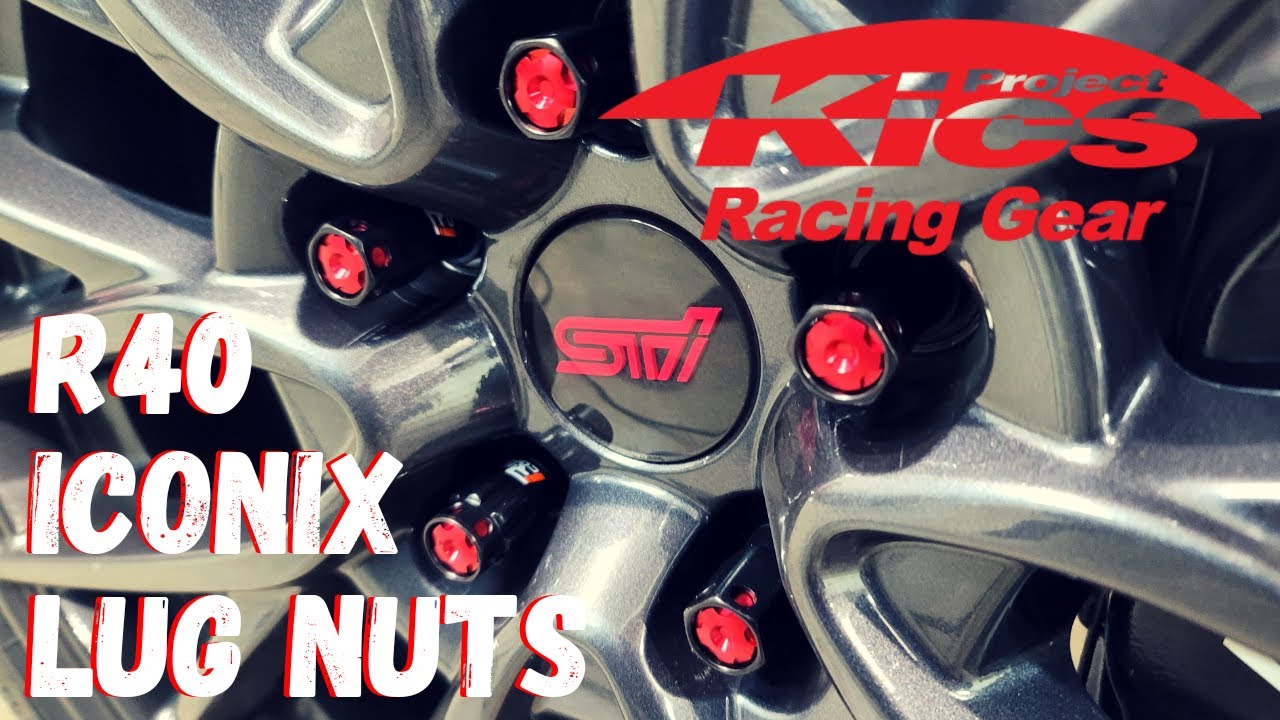 Project Kics R40 Iconix Lug Nuts WRX STI Review and Install YouTube