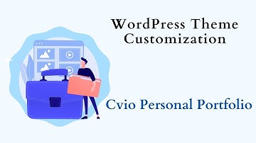 CVIO Personal Portfolio & CV Elementor ( Part-3) !! WordPress Theme Customization