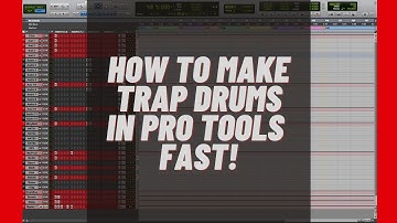 How to make beats in Protools 12 | How to make Trap Drums fast | [Free] Template Available