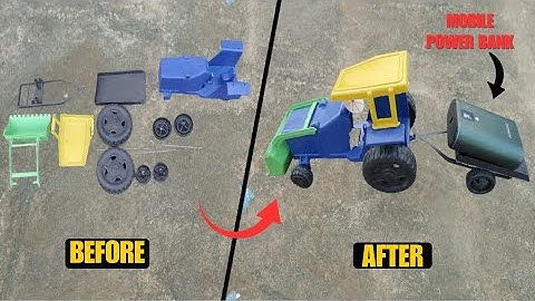 How to make mini Tractor at home that really works ! || with Cultivator and Trolley