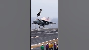 Fighter jets pilot ejects from plane when landing on aircraft carrier, #shortsvideo #shorts