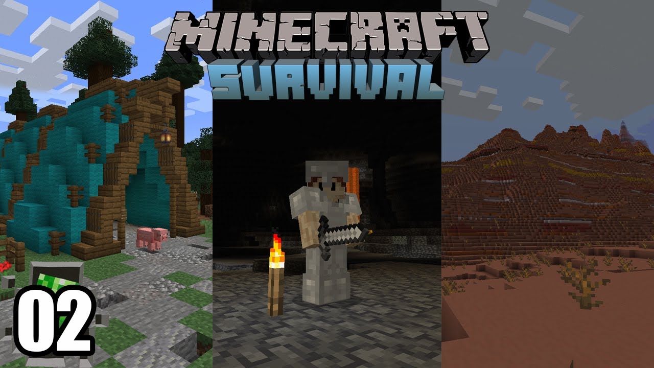 Jelajah world dan Membangun Crafting tent! -Minecraft Survival Ep.2