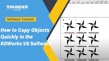 How to Copy Objects Quickly in the RDWorks V8 Software