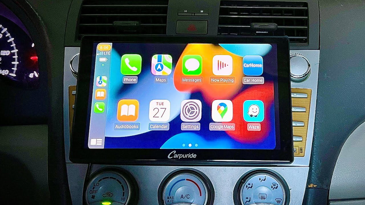 Carpuride Wireless Touchscreen with CarPlay and Android Auto