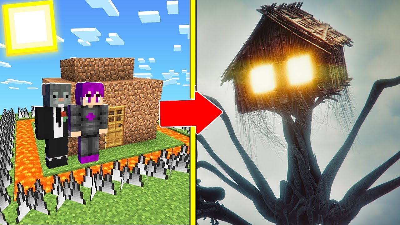 ماين كرافت : تحدي بناء بيت أمن ضد هجوم راس المنزل الشرير !!|The Most Secure House 😱🔥