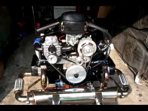 Type 1 Supercharged VW Beetle Engine 1600cc Turbo - YouTube
