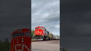 CN sand train rounds the Burnett Curve! #train #railfan #fyp #railway