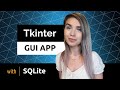 Create gui app with tkinter and sqlite  step by step python tutorial for beginners