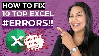 Master 10 Common Excel Errors: Troubleshoot how to fix them #REF #N/A#DIV/0 #NULL #SPILL Master 10 Common Excel Errors: Troubleshoot how to fix them #REF #N/A#DIV/0 #NULL #SPILL