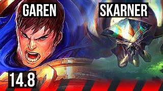 GAREN vs SKARNER (TOP) | 7/1/3, 500+ games | EUW Diamond | 14.8