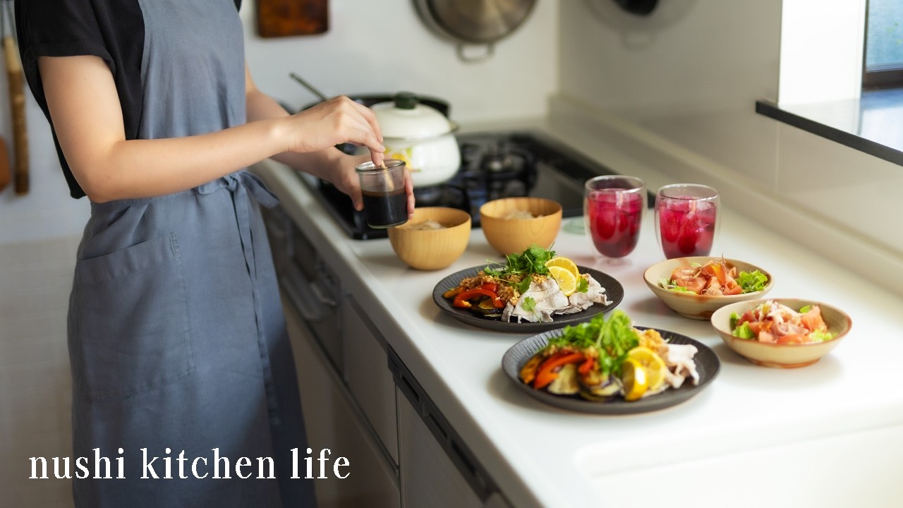 #60 Влог о домашней японской кухне. 3 рецепта раннего летнего обеда.