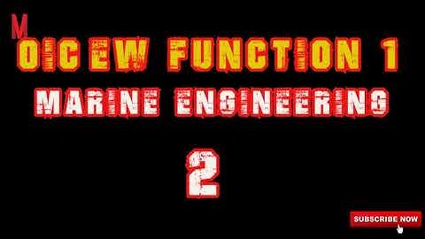 Marine Engineer Exam Review: Function 1 Part 2