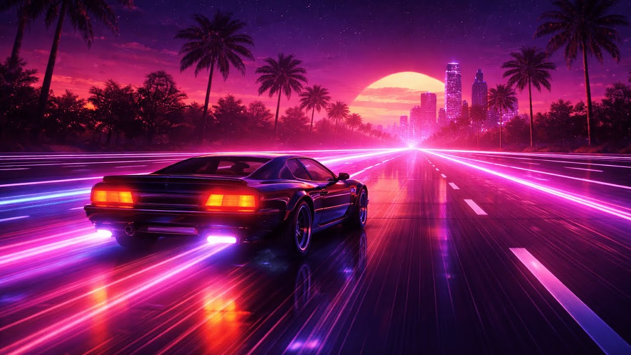 Synthwave 80s Ambience | Neon Chase | Background music