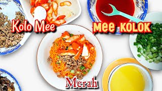 Boleh dimakan waktu sarapan pagi, lunch & dinner. Mee Kolok MERAH. SARAWAK Kolo Mee. Masak sendiri