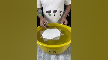 try to guess how many tissue paper it tooks! what will happend next ?? #watertub #satisfying #asmr