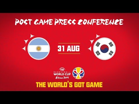 Argentina v Korea - Press Conference - FIBA Basketball World Cup