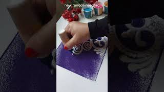 Apartment rangoli #rangoli design #Diwali rangoli #easyrangoli #sandart #viral shorts #viral video