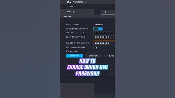 Dahua DVR Password Change #cctv #cctvcamera #dahua